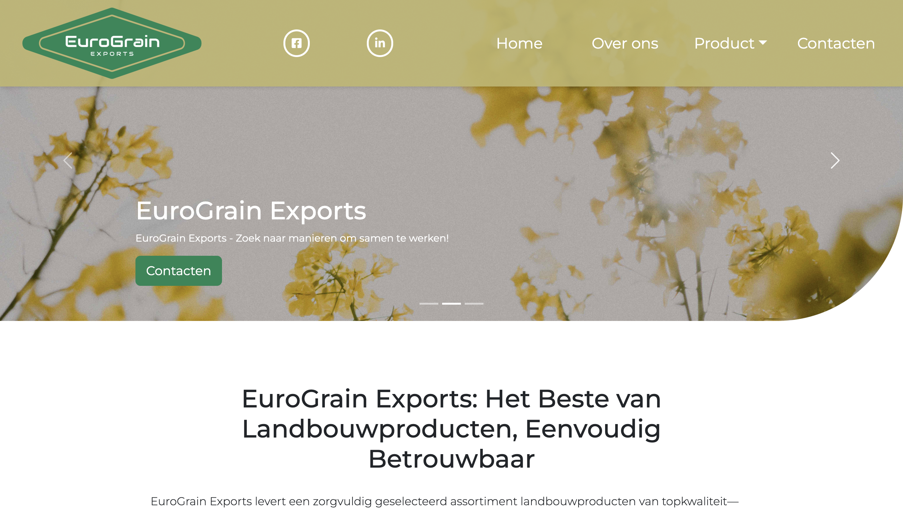 EuroGrain - головна сторінка