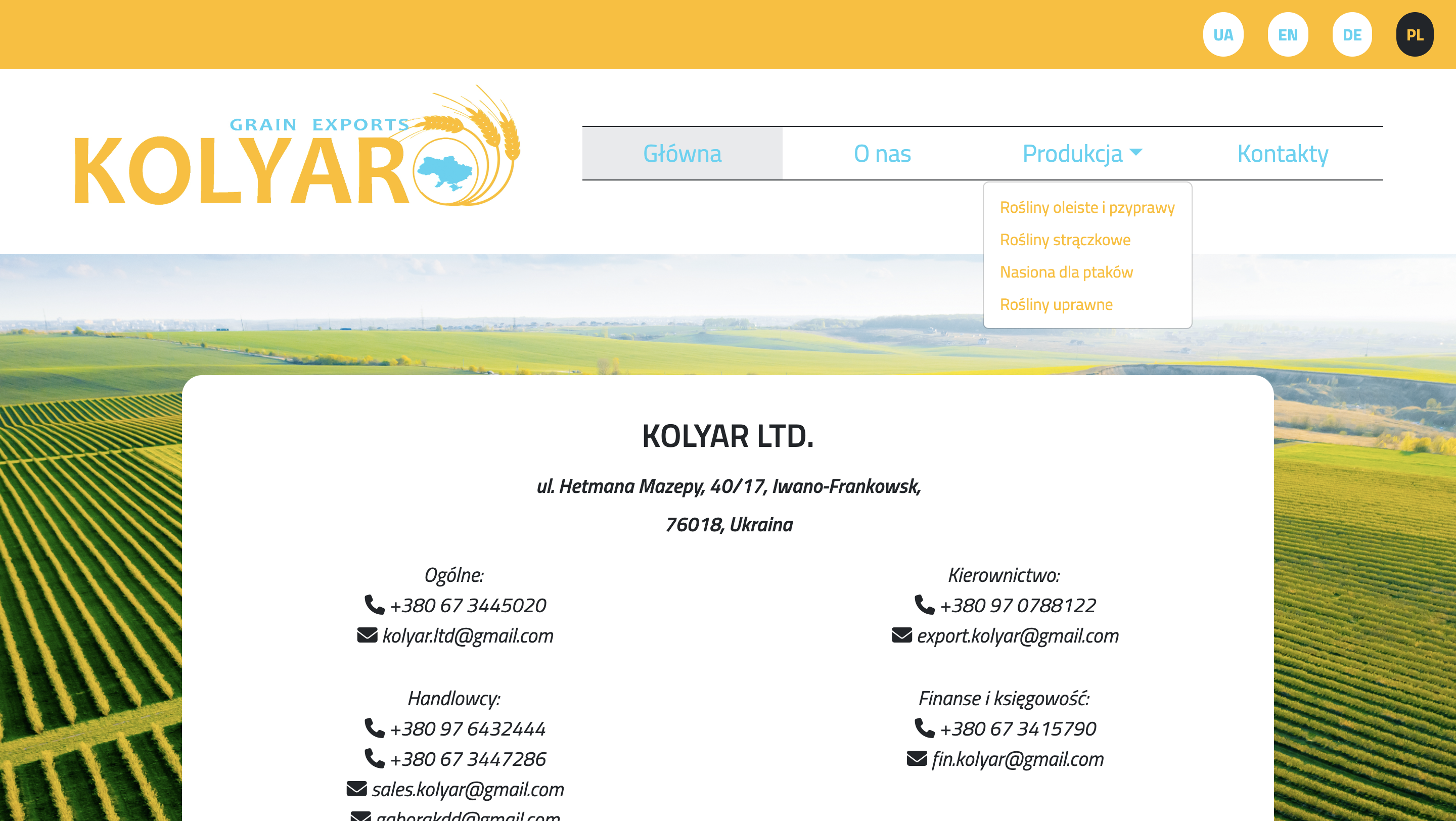 Kolyar - Контакти